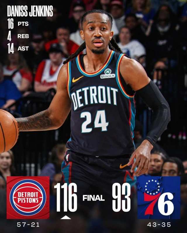  活塞的意外收获：达尼斯·詹金斯如何从饮水机管理员逆袭成核心轮换 体育新闻